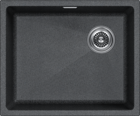 Кухонная мойка Paulmark LUMI 55UNI-SKEW LU55SK-DG 46х56 цвет графит